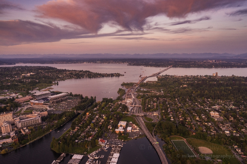 Aerial 520 Bridge and Montlake